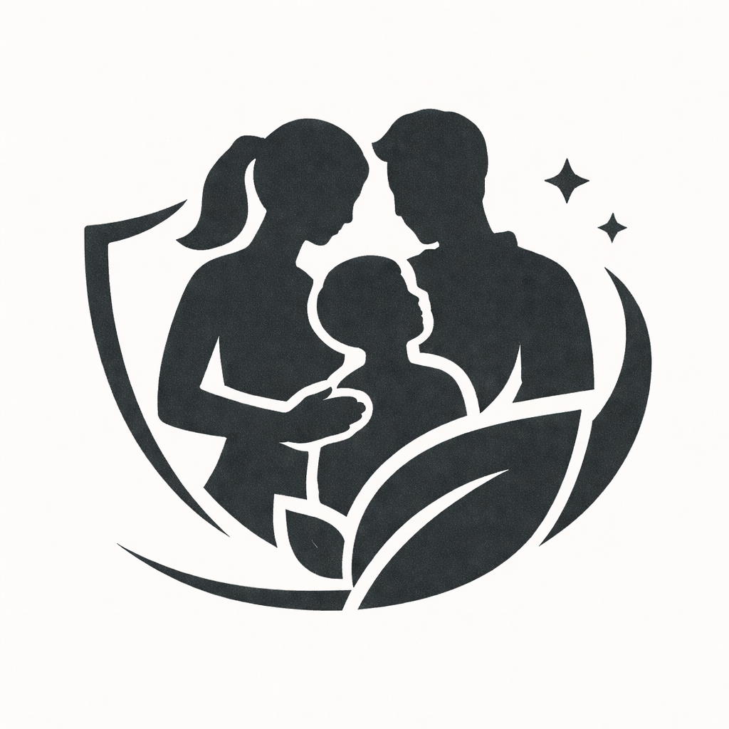 A green icon showing a couple and a child indicating the family focus at EnviRx. 